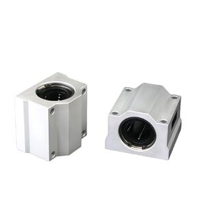 2PCs SCS10UU Aluminum Linear Motion Ball Bearing Box Bushing 35mm Long Linear Roller Bearing Slide Block for CNC 3D Printer Accessories