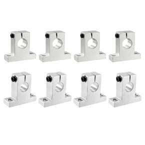 MECCANIXITY SK12 SK16 Linear Motion Ball Rail Guide Support Bearing Housing for Guide Rod 1 Set
