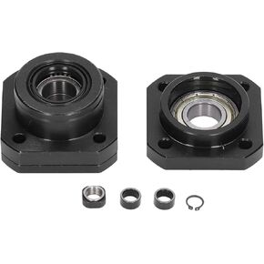 FK15 FF15 Ball Screw End Support, C7 Precision Ballscrew Bearing End Block Set Kit for SFU2005 SFU2010 Accuracy Versatile Use for CNC & Automation Equipment