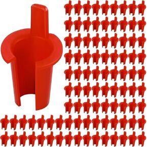 BBTO 200-Pack 5/16 Inch Anti-Short Bushing Electrical Anti Short Bushing Red Head MC/BX Cable bushing for 14/2-12/2 MC Wire