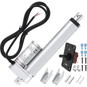 Linear Actuator 12V 330lb/1500N Heavy - Duty 18" Linear Motion Actuator High - Speed 10mm/s Quick Electric Actuator IP54 Waterproof Linear Actuator with Controller.