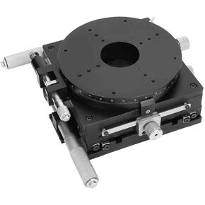 SEMXYR-160 XYR 3 Axis Manual Precision Linear Stage, 160x160x80mm Trimming Bearing Tuning Sliding Table, XYR Stage