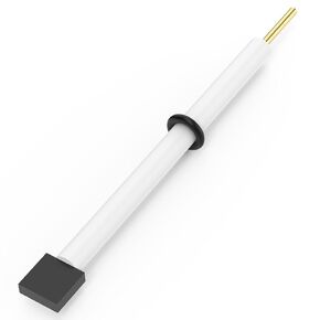 Graphite Rod Nickel Electrode, 10x10x3 mm Laboratory Electrolytic Cell Nickel Electrode with PTFE Body Compatible with Labasics Electrolytic Cell
