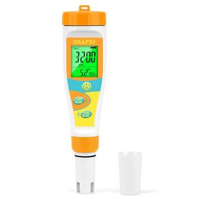 pH Meter Salinity Tester for Saltwater Aquarium Simultaneous Display of pH Salt for Saltwater Pool Update Aquarium pH Tester pH and Salt Meter for Saltwater Aquarium Reef Tanks Koi Pond
