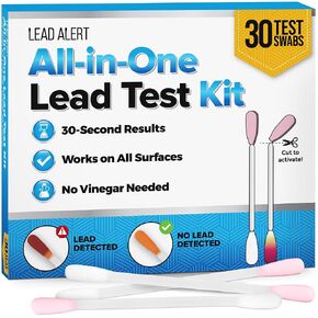 LeadAlert Instant Lead Test Kit | 30 Swabs, Accurate Results in 30 Seconds | Works for All Surfaces Including Paint, Dishes, Toys, Jewelry, Metal, Ceramics, Wood & More | 30-Pack