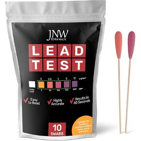 JNW Direct Lead Test Kit (10 Swabs) - Quick and Accurate Lead Paint Test Kit, Lead Test Kit for Dishes, Bottles, Surfaces, Ceramics and More, Test Lead Kit