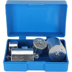 7pcs Double Hooked Weight Set,Plated Steel Physics Lab with Storage Case for General Science and Physics Laboratory Work