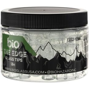 BIO Glass 'The Edge' 2 Pokes Glass Tips, 10mm - 75 Count