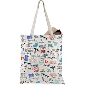 WCGXKO Surgical Tech Gift National Surgical Technologists Week Tote Bag surgical tech Graduation gift