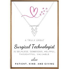 VIY Personal Card Surgical technologist gifts, Surgical tech gifts for women, Surgical tech week gifts, Medical surgical nurse necklace