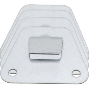 4 Sets Triangle Load Bearing Hanging Piece Bracket Hood Hanging Plate Wall Metal Bracket Hooks Wall Mounted Fan Bracket with Fastening Screws Plus Expansion Tube for Furniture Vacuum Hood
