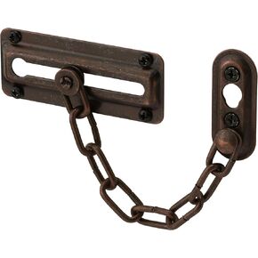 Prime-Line U 11201 Door Guard with Steel Chain, Classic Bronze (Single Pack)