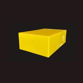 EcoCut: Acrylonitrile Butadiene Styrene (ABS) Yellow Plastic Block, 1" x 3" x 12", for Machining, Home Improvements, Prototypes, Engineering