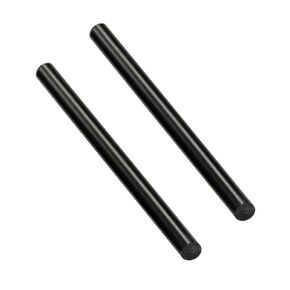(2 Pcs) Round Acetal Copolymer Rods - 1/2 -Inch Diameter and 12-Inch Length Opaque Black Acetal Copolymer (POM) Plastic Round Rod
