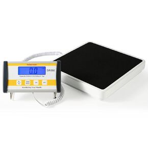 Helsevesen Medical Scale, Professional 550 lb Bariatric Body Weight Scale, Low-Profile Scale with 12.5" x 12.5" Platform, Remote Display Scale, Wrestling Scale, Floor Scale, Gym Scale, Physician Scale