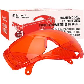 Curing Light Glasses Dental, Teeth Whitening Safety Glasses, Dental Eyewear LED Protective Goggles, 1 Pack