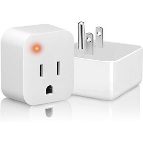 2PCS Thermostatically Controlled Outlet,Temperature Outlet Plug 32°F(0 Degree) Auto On/50°F(10 Degree) Off Cold Weather Thermostat Cube for Pond De-icers,Deicer Roof Cable,Farm