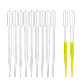 moveland 200PCS 3ml Disposable Plastic Transfer Pipettes, Calibrated Dropper Suitable for Science Laboratory, DIY Art
