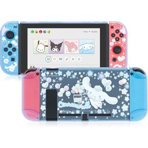 Protective Case for Nintendo Switch OLED, Dockable Clear Hard Protective Shell, Switch OLED Cover with Anti-Scratch and Anti-Abrasion Design- Balloon Shop