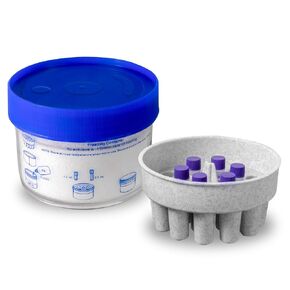 18-Well Cryoboxes, Polycarbonate Freezer Boxes, Laboratory Procedure Cooling Box for 1.2ml or 2.0ml Vials, 1 Pcs Freezing Containers