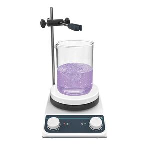 Lab 260℃/ 500℉ Magnetic Stirrer Hot Plate 3L Magnetic Mixer 5in Hotplate Knob Control 50-1500RPM | Support Stand,Stir Bar Included(Non Digital)