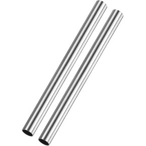 2-Pack 250mm 304 Stainless Steel Tube, 3mm OD 0.4mm Wall Thickness Seamless Stainless Steel Tubing for Construction/Machining/DIY Crafting, Metal Straight Pipe [3x0.02x10IN]