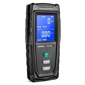 ERICKHILL EMF Meter, Rechargeable Digital Electromagnetic Field Radiation Detector Hand-held Digital LCD EMF Detector, Great Tester for Home EMF Inspections, Office, Outdoor and Ghost Hunting(Blue)
