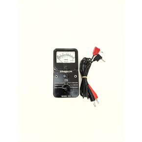 Simpson Electric 372-3 Ohmmeter, 0.2 to 50 MΩ, Part Number 12311, Black