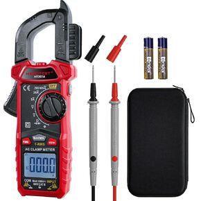 Digital Clamp Multimeter， Automatic Range 400 Amperes AC， 600V AC DC Voltage ，Capacitance ，Resistance，Continuity， NCV Detection，Multimeter Volt Meter Voltage Tester ，Multimeter Tester