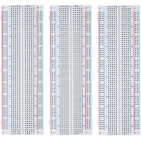 ELEGOO 3pcs Breadboard 830 Point Solderless Prototype PCB Board Kit for Arduino Proto Shield Distribution Connecting Blocks