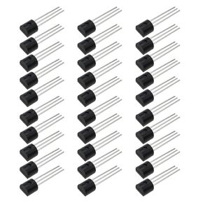 The Lord of the Tools 30pcs MPSA13 NPN Darlington Transistor Plastic TO92 Transistors Silicon Transistor Gain Current Pack for Electronics DIY Projects