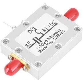 Bias Tee,10MHz-6GHz Bias Tee Broadband Radio Frequency Microwave Coaxial Bias Low Noise Amplifier Module.