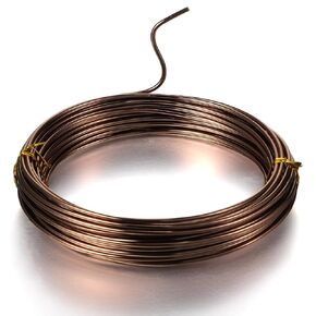 TecUnite Aluminum Craft Wire for Sculpting Armature Bendable Craft Wire for DIY Jewelry Making (1 Roll,10 M x 2 mm)