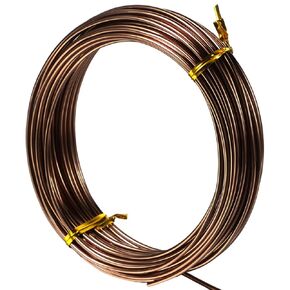 TecUnite Aluminum Craft Wire for Sculpting Armature Bendable Craft Wire for DIY Jewelry Making (10 M x 1 mm)