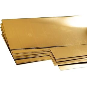 K&S Precision Metals 258 Assorted Brass Sheet Shim, 6 Pieces, Made in The USA