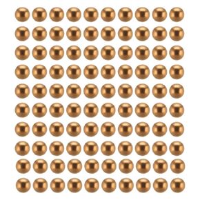 100pcs Brass Precision Balls - [4mm] Round for Bearings Bushings Valves, Machinery, Automotive, and DIY Use