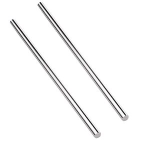 16 inches Long 1/4" Diameter 304 Stainless Steel Solid Round Rod for，Metal Solid Shaft Rods，for DIY Craft & Metal Working - 2pcs