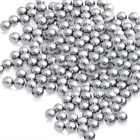 OIIKI 125 PCS Paint Mixing Balls, 316 Stainless Steel Ball for Mixing Paint, 0.16 Inch / 4 mm Nail Polish Bearing Balls, Replacement Balls for Mixing Model Paints