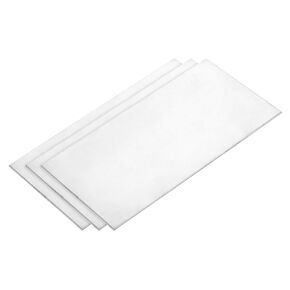 uxcell 3Pcs GR1 Titanium Plate Sheet, 100x100x1mm Titanium Alloy Metal Sheet for Industrial Machinery Metalworking (4"x4"x0.04")