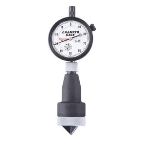 Starrett Inch Reading Dial Indicator Internal Chamfer Gage - Precision Measurement for Chamfered Holes - 0-1" Range, 001" Graduation, 0-90 Angle - 683-3Z