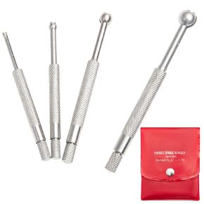 Beslands Hole Gauge Set, 1/8" to 1/2" Range, Telescoping Bore Gauge, Ball Type Small Telescopic Gage, 4 Pcs Full Round, inch/mm, High Precision (1/8" to 1/2")