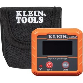 Klein Tools 935DGGP Angle Finder, Digital Gauge with Strong Magnetic Base, Converts Between Degrees, Percent Grade, in/Ft, mm/m