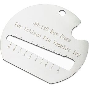 Professional Measuring Tool Schlage 40-104 Key Pin Gauge, Accurate Pin Measurement, Fits All Schlage Keys, Single Piece Packaging