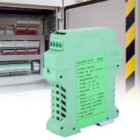 Splitter,4-20Ma,DC 24V DC Current Isolator Transmitter 4-20mA PLC Detect Conditioner (One into Two Out 4-20mA to 4-20mA)