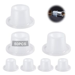 50PCS Faucet Leak-Proof Sealing Gasket, Heavy Duty Hose Sealing Leak-Proof Silicone Gasket, Silicone Raw Material Belt,Rubber Pipe Sealing Rings (50PCS)