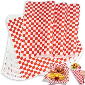 100Pcs Wax Paper Sheets for Food, Ultra Grease Resistant Deli Paper Sheets, Must-Have Sandwich Wrapping Paper at School Lunches, Perfect Food Basket Liners for BBQ and Festival, YEHOSHUN 11x11"