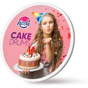 RICCLE Cake Boards - 12 Inch Cake Drum - Smooth-Edged 12 Inch Cake Drum - Sturdy Cake Boards 12 Inch Round - Bend Resistant Multi-Layered Cake Base for Minimalist Displays (12 inch, 6, Count)