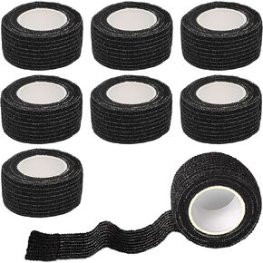 8 Pack 1 in x 5 Yards Cohesive Wrap Self Adhesive Bandage Wrap Elastic Self Adherent Wrap Self Stick Vet Tape for Athletic, Wrist, Ankle, Knees, Pets (Mixed Colors)