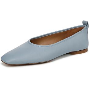 Vince Women's Vivian Classic Ballet Flat Black Leather 6.5 M