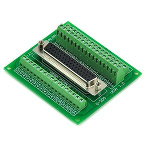 Electronics-Salon D-SUB DB50 Female Header Breakout Board, Terminal Block, Connector.